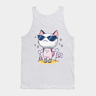 Space Cat Tank Top